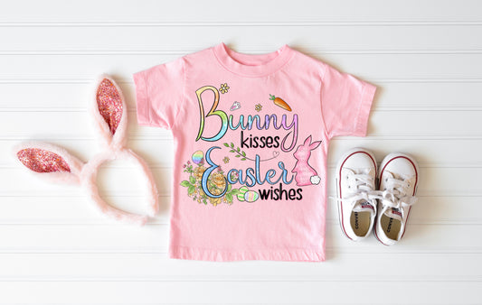 Bunny Kisses Easter Wishes #1144 -DTF Transfers