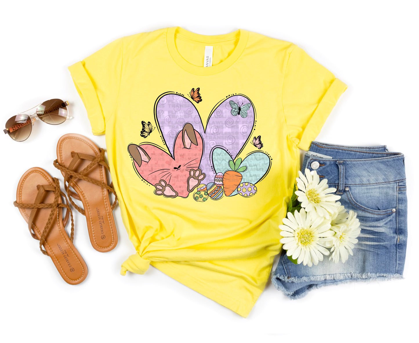 Easter Hearts #1164 - DTF Transfers