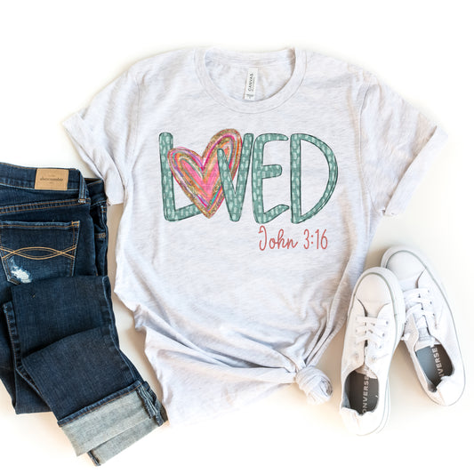 LOVED John 316 Brushstroke #3001 DTF Transfer