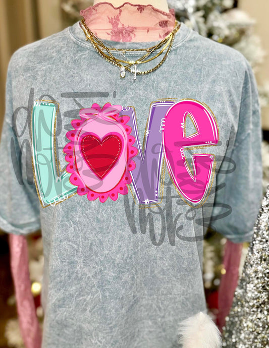 Love Doodle #2997 DTF Transfer