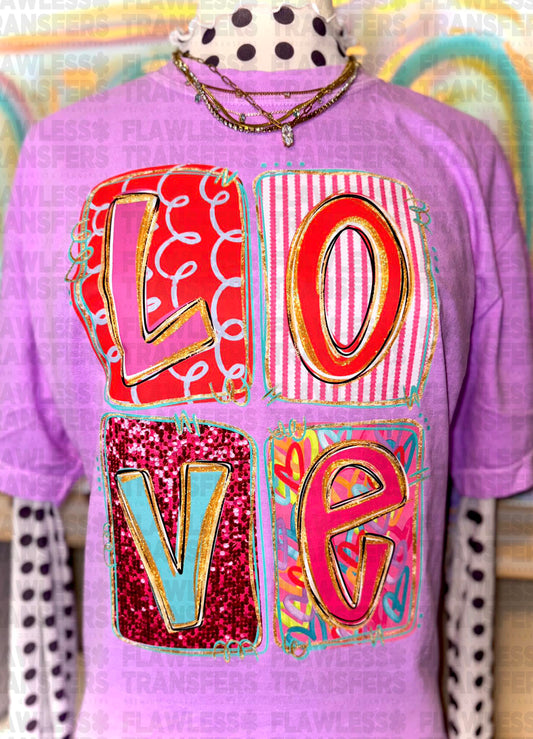 Love #3000 DTF Transfer