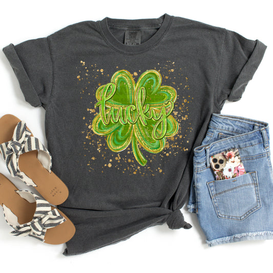 Lucky 4 Leaf Clover #3886 DTF Transfer