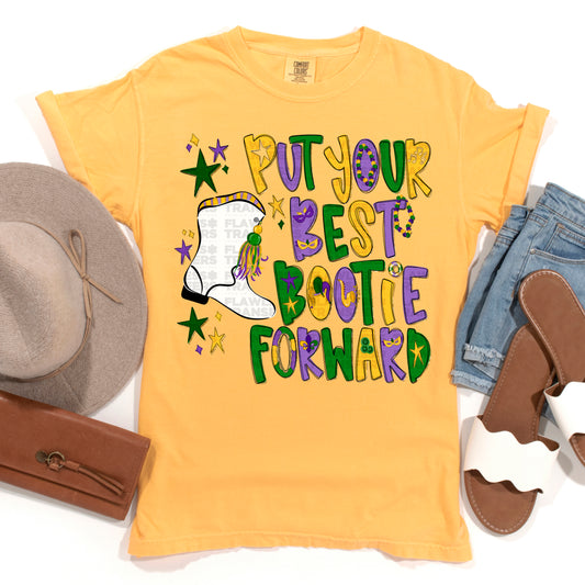 Put Your Best Bootie Forward With Glitter #2973 DTF Transfer