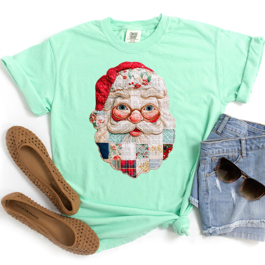 Santa Patchwork #2954 DTF Transfer