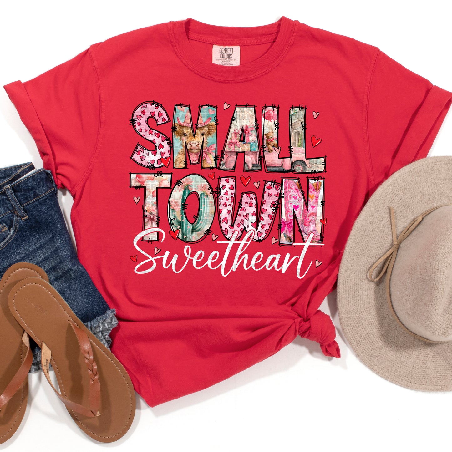 Small Town Sweetheart #3021 DTF Transfer
