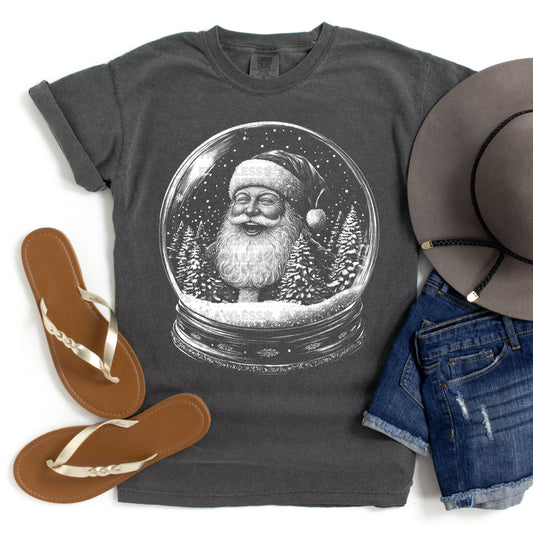 Snow Globe Santa #2805 DTF Transfer
