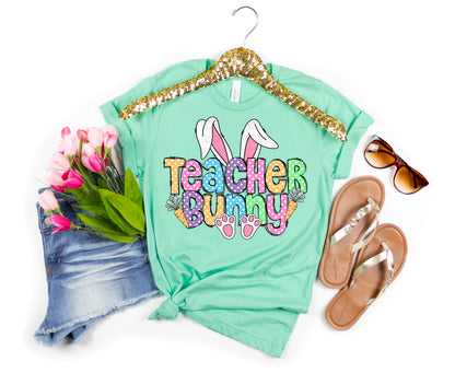 Teacher Bunny #1152 DTF Transfer