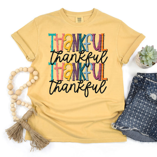 Thankful Stacked #2411 DTF Transfer
