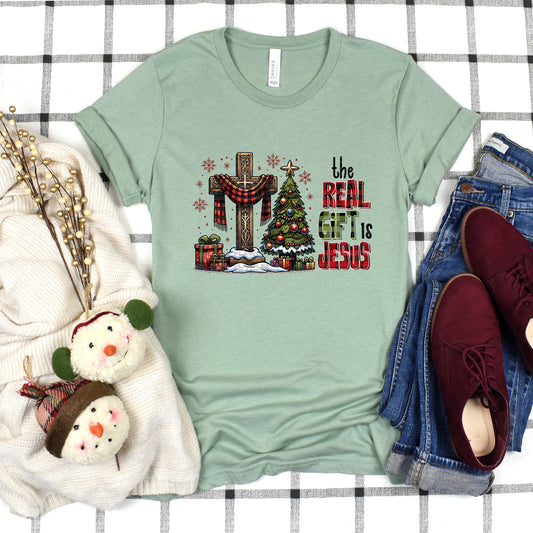 The Real Gift Is Jesus - Design 1 - DTF Transfer