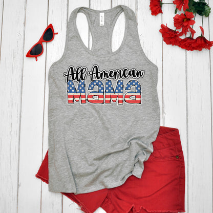 All American Mama #0004 Flag DTF Transfer