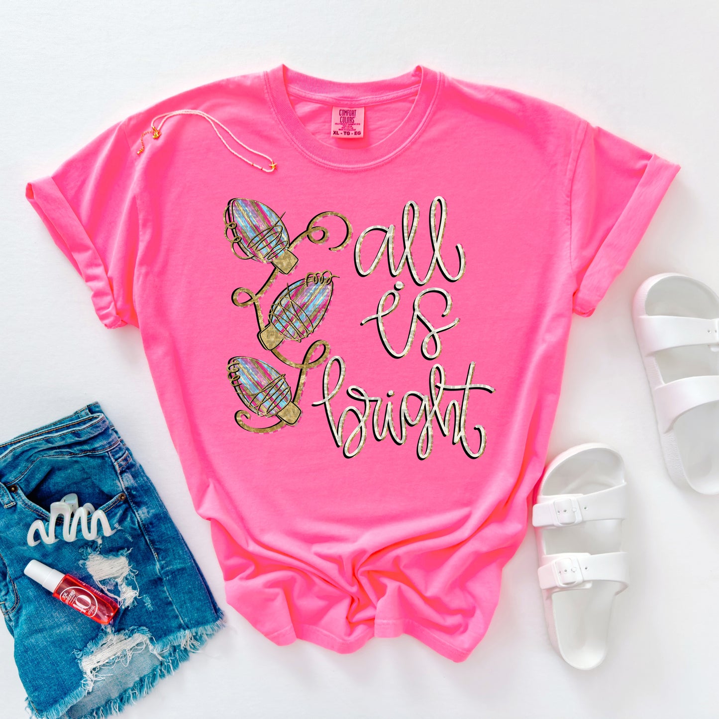 All Is Bright #2818 DTF Transfer