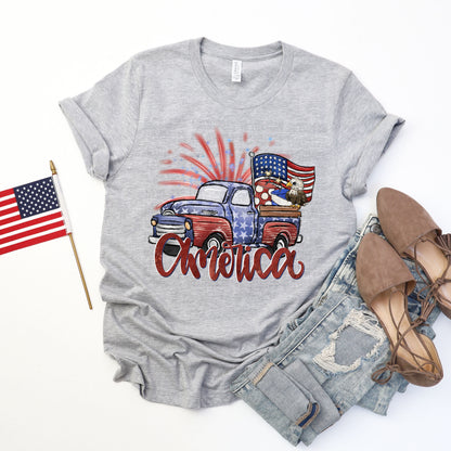 America Vintage Truck #0005 DTF Transfer