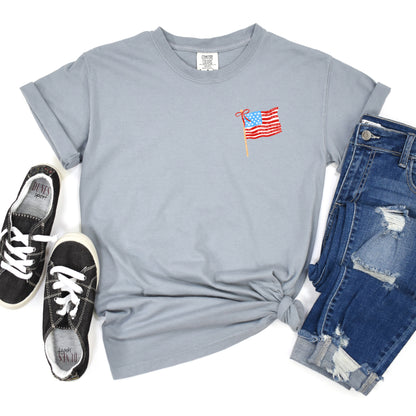 American Flag Pocket Print #0016 DTF Transfer