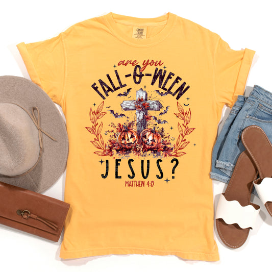 Are You Fall-O-Ween Jesus #2450 DTF Transfer
