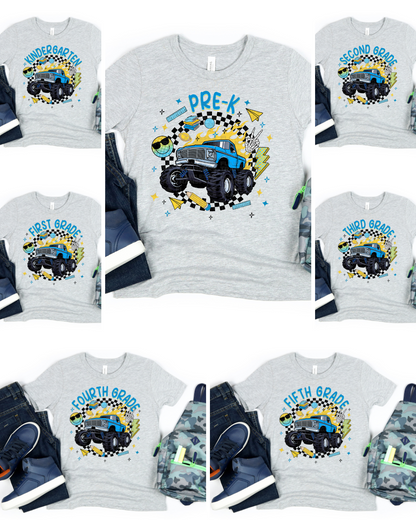Blue Truck Back To School #2204 DTF Transfer