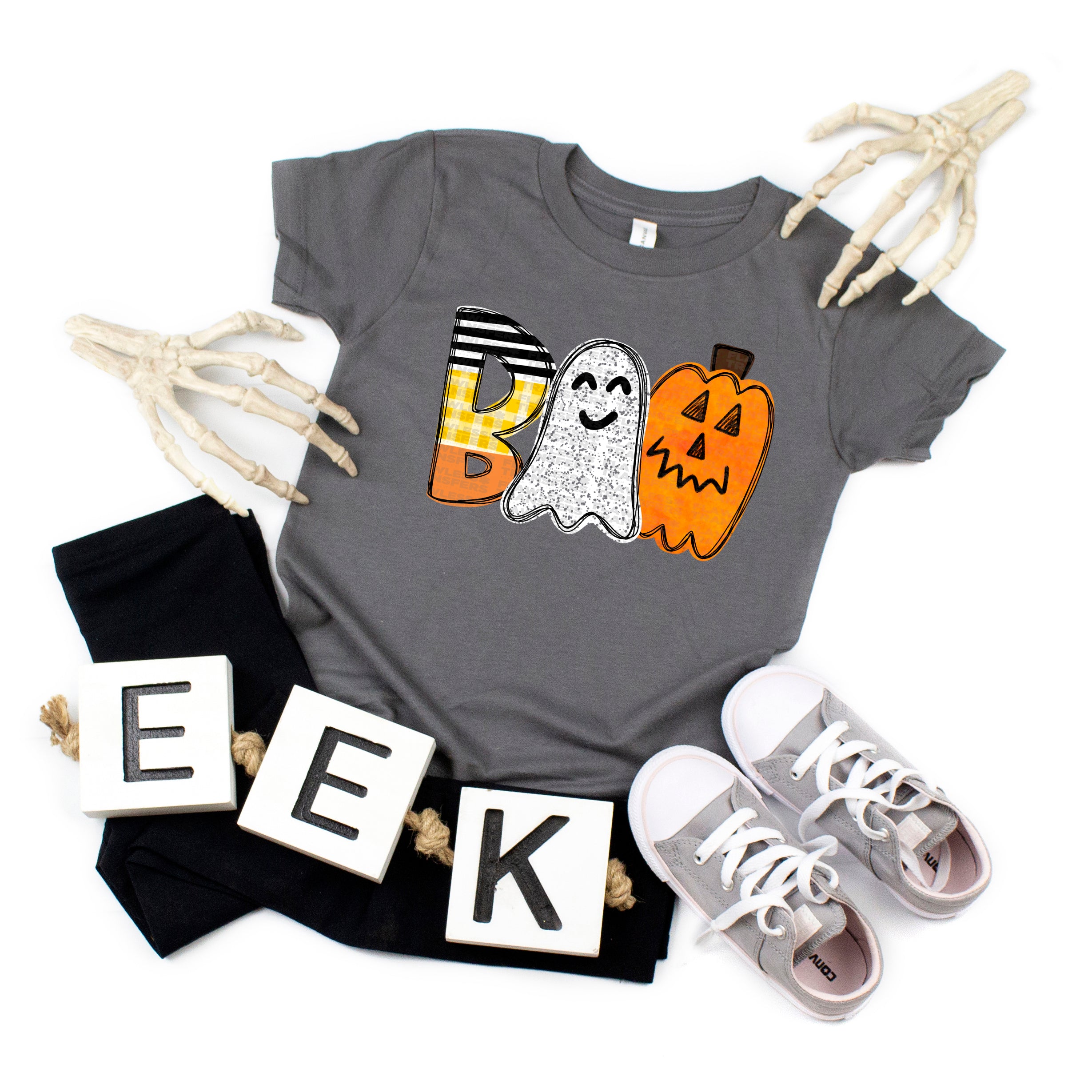 Boo Ghost Pumpkin No Bow #2338 DTF Transfer – Flawless Transfers