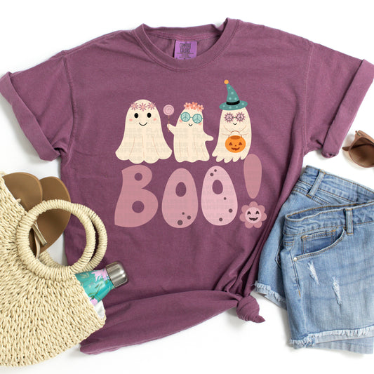 Boo Hippie Ghosts #2493 DTF Transfer