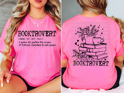 Booktrovert DTF Transfer - Pocket and Back Print SET