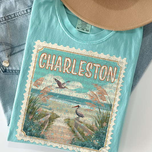 Charleston Vintage Stamp DTF Transfer