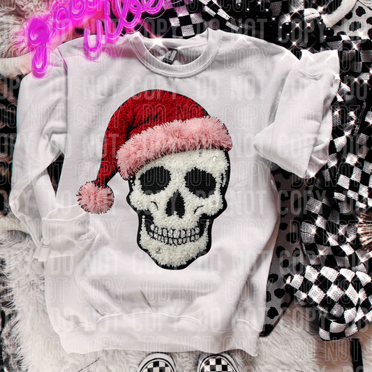 Christmas Skeleton Faux Yarn #2592 DTF Transfer
