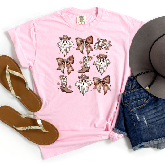 Cowgirl Ghost And Coquette Bows DTF Transfer