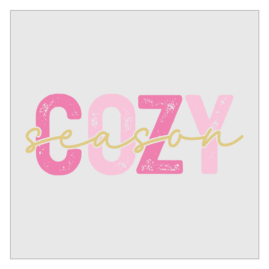 Cozy Season - Pink DTF Transfer