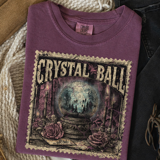 Crystal Ball Vintage Stamp #2302 DTF Transfer