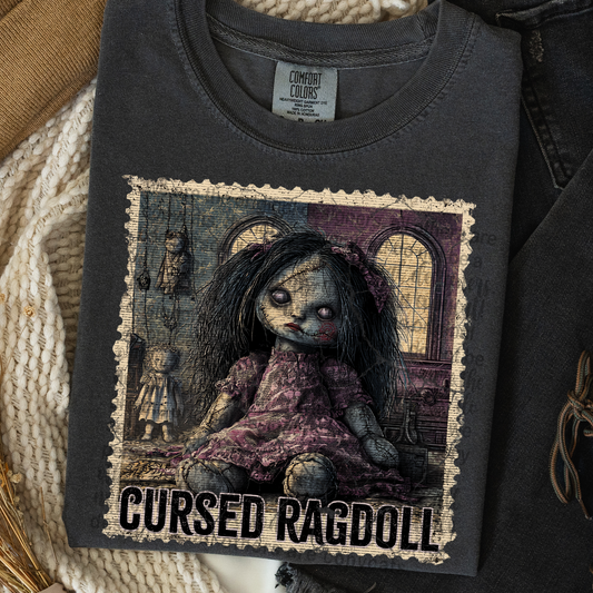 Cursed Ragdoll Vintage Stamp #2303 DTF Transfer