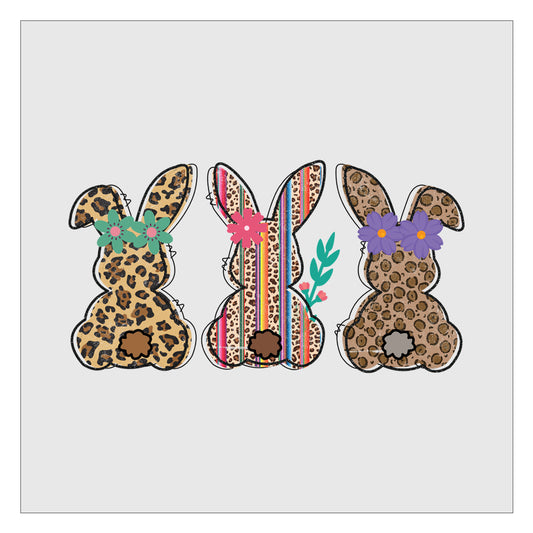 Cute Easter Bunnies DTF Transfer