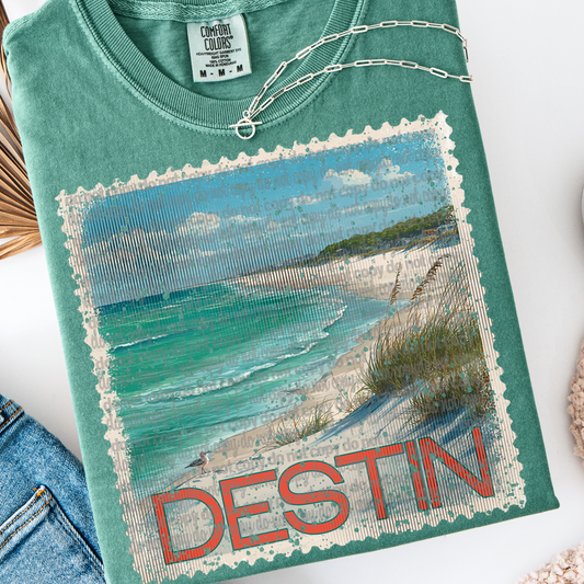 Destin Vintage Stamp DTF Transfer