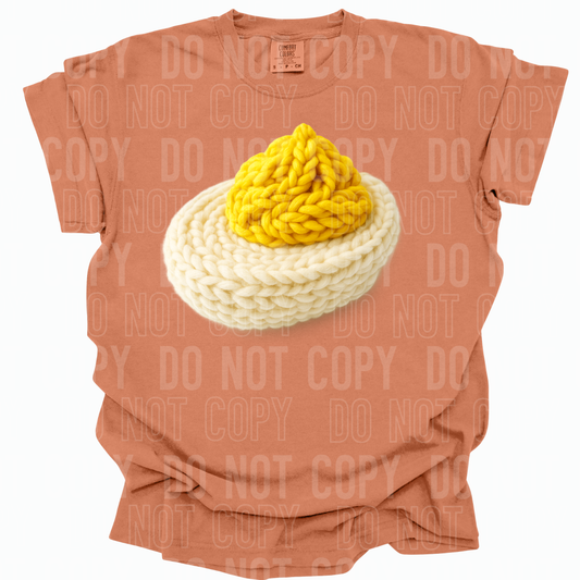 Deviled Egg Faux Yarn #2689 DTF Transfer