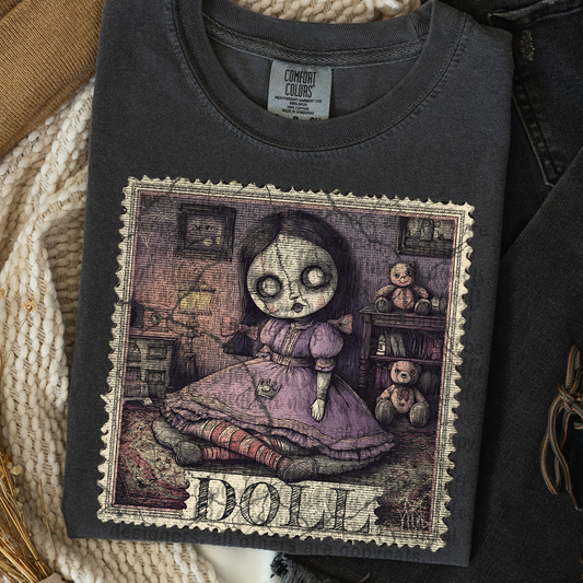Doll Vintage Stamp #2306 DTF Transfer
