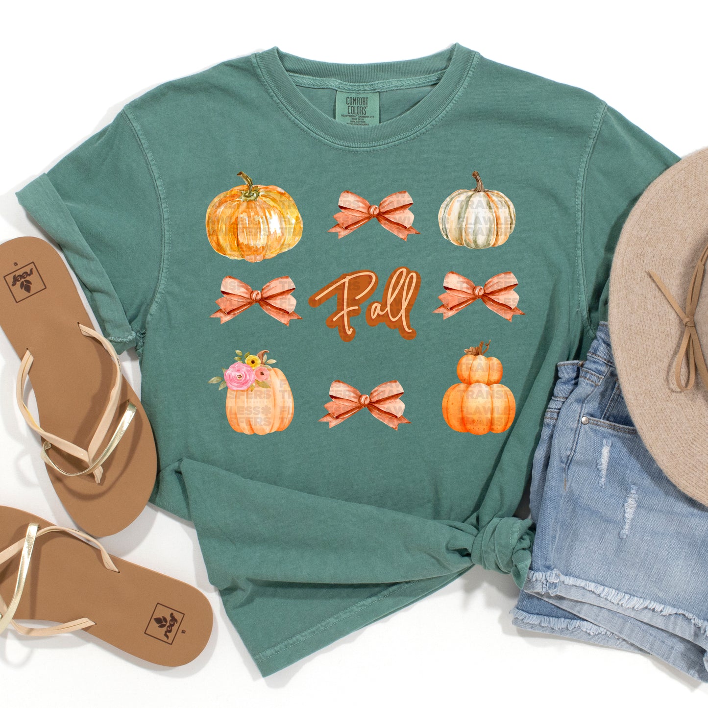 Fall Pumpkin Coquette Bow #2547 DTF Transfer