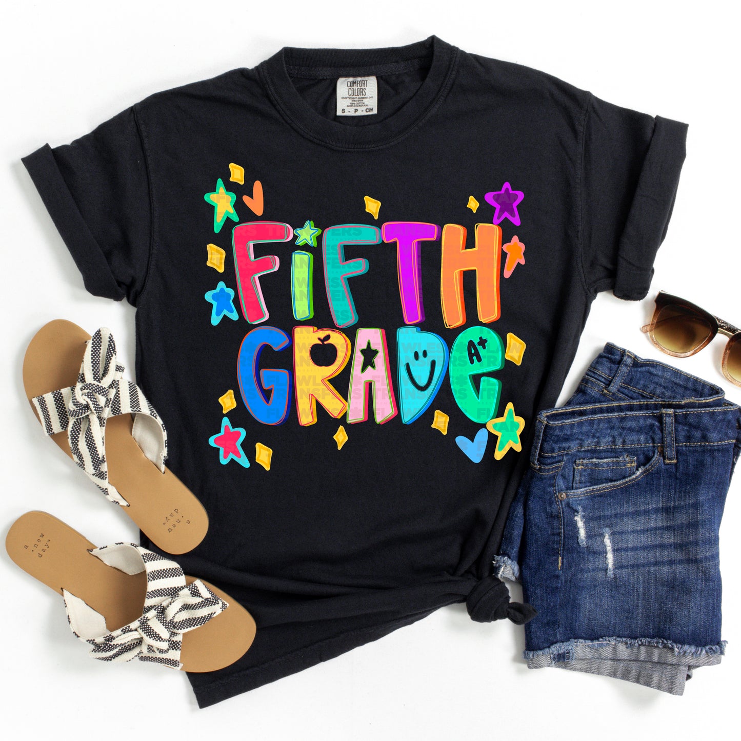 All Grades Back To School Doodles No Glitter #2254 DTF Transfer