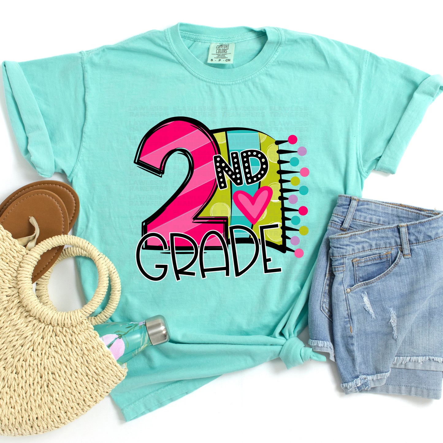 Bright Colorful Banner Back To School #0008 DTF Transfer