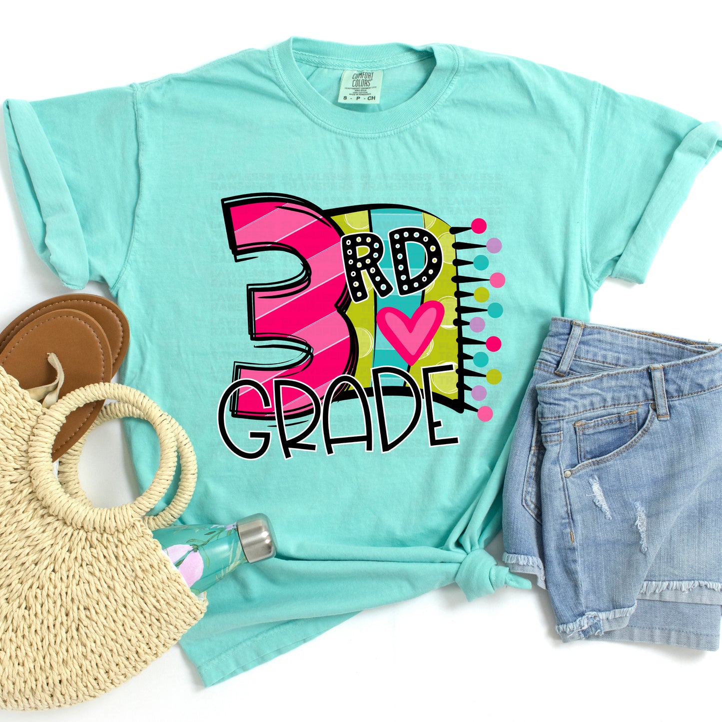 3rd Grade - First Day Of School - Banner Design DTF Transfer