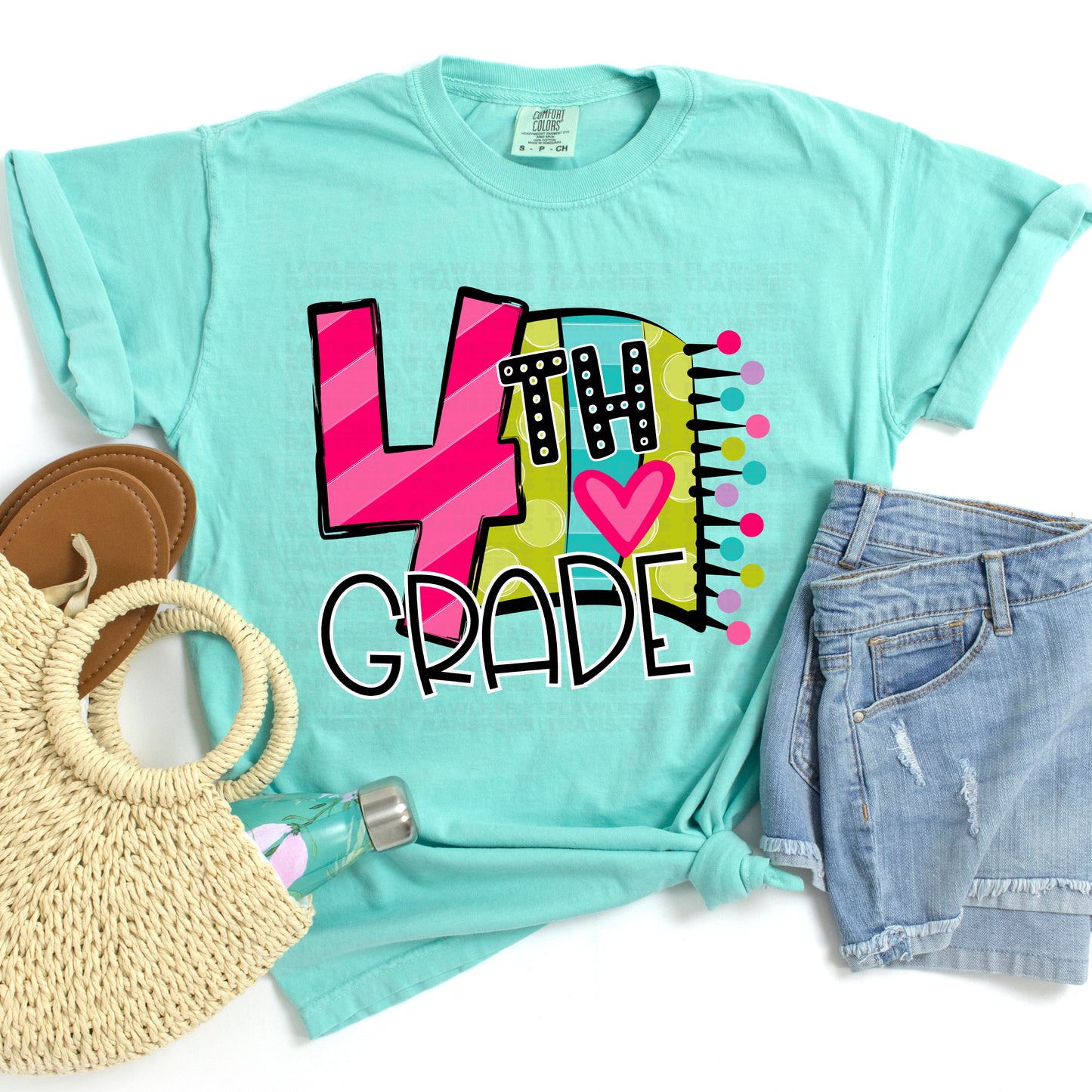 Bright Colorful Banner Back To School #0008 DTF Transfer