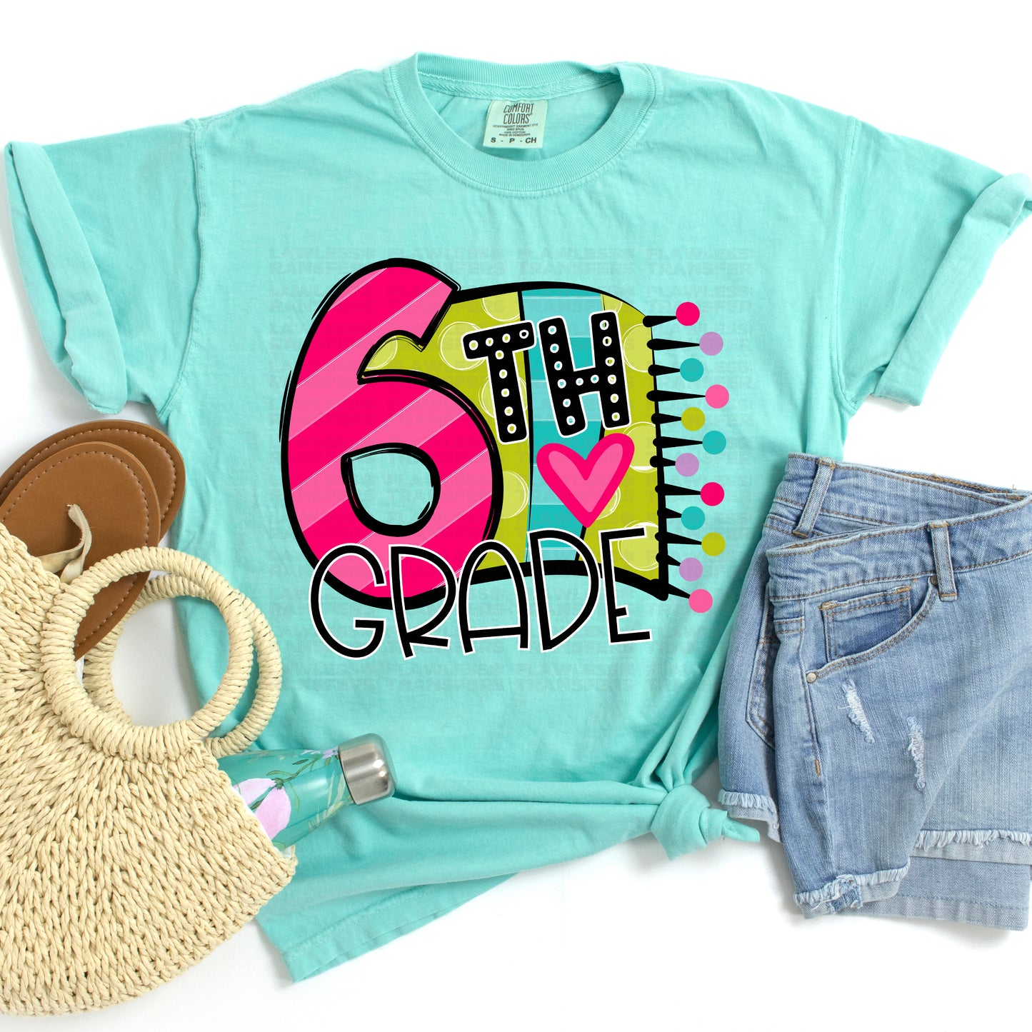 Bright Colorful Banner Back To School #0008 DTF Transfer