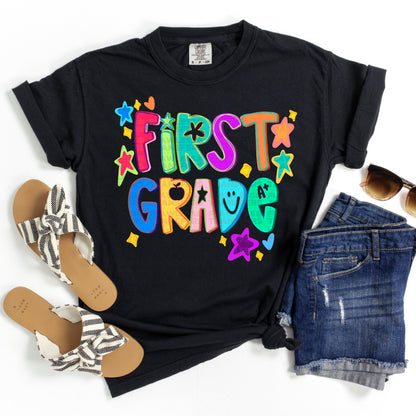 All Grades Back To School Doodles No Glitter #2254 DTF Transfer