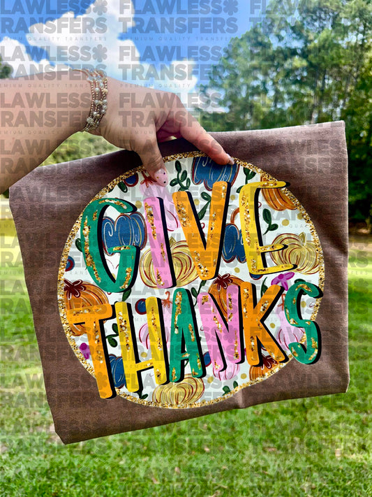 Give Thanks #2661 DTF Transfer