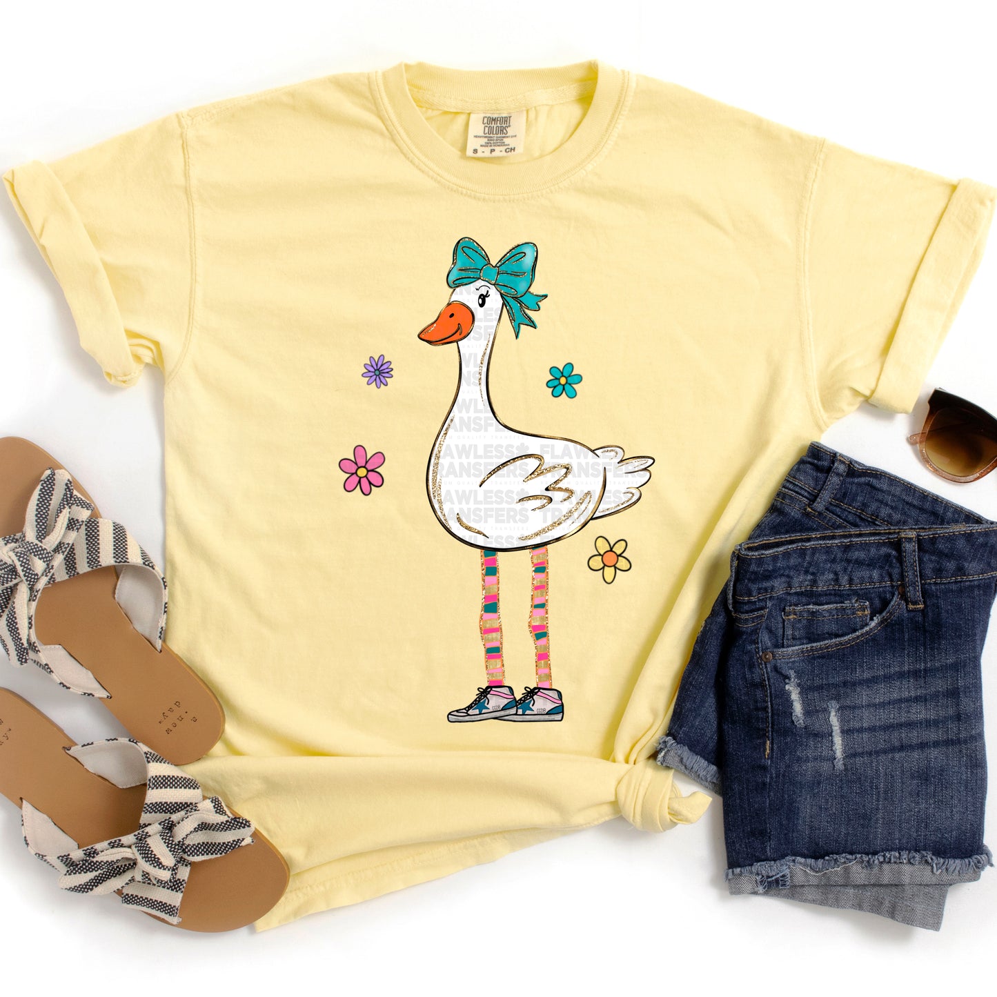 Goose Floral #2159 DTF Transfer