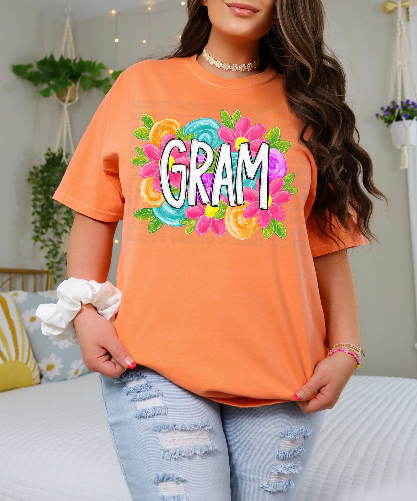 Gram Bright Floral DTF Transfer