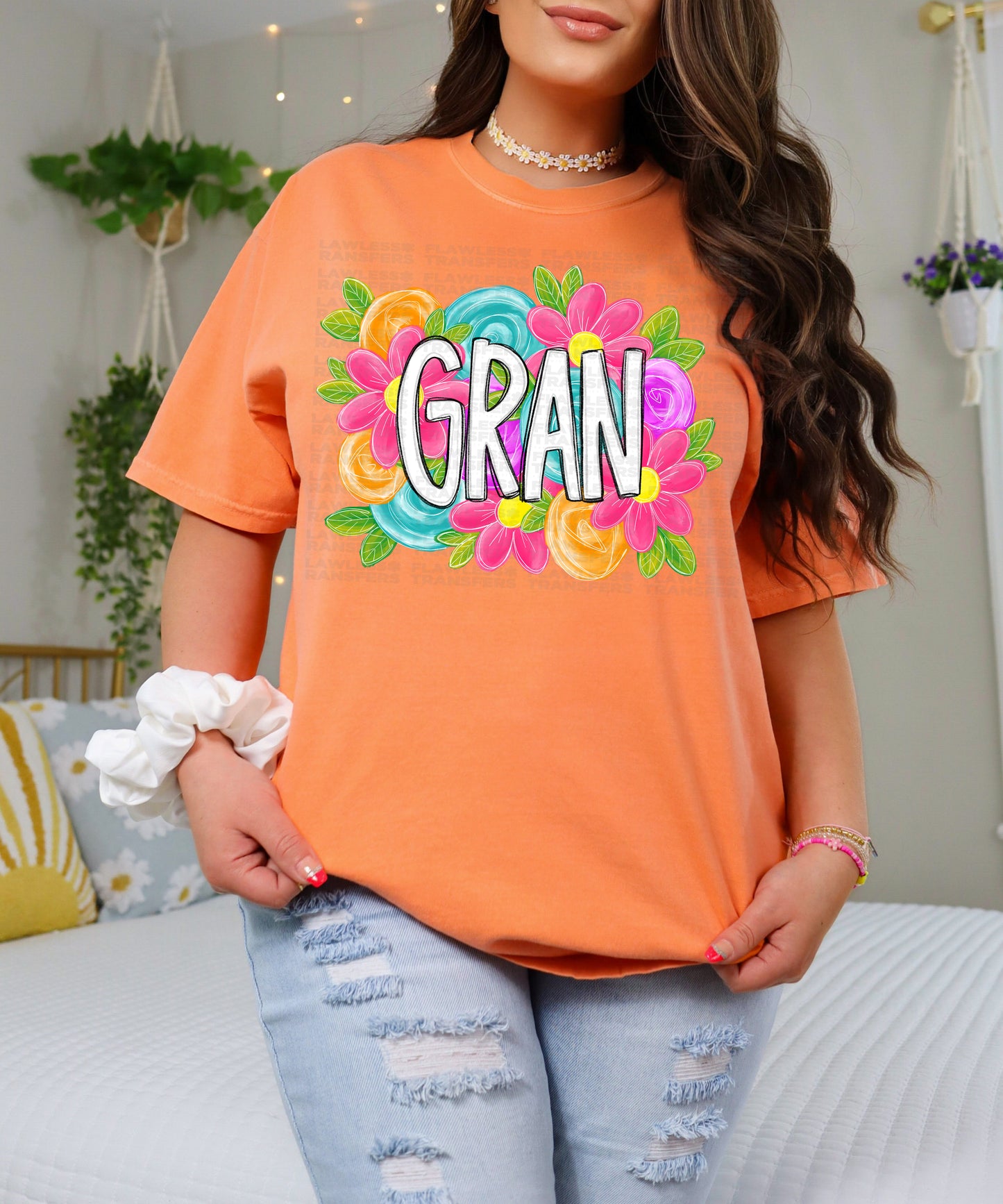 Gran Bright Floral DTF Transfer
