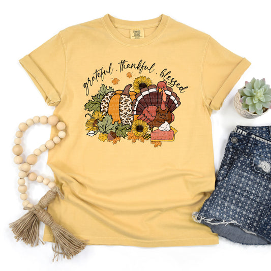 Grateful Thankful Blessed #2557 DTF Transfer