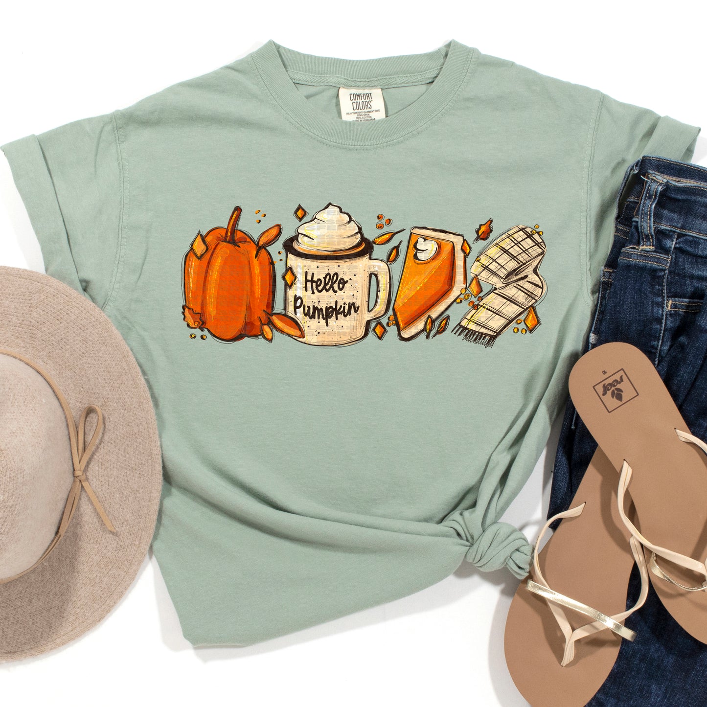 Hello Pumpkin Fall Favorites #0031 DTF Transfer