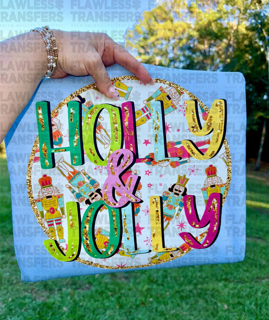 Holly Jolly #2842 DTF Transfer