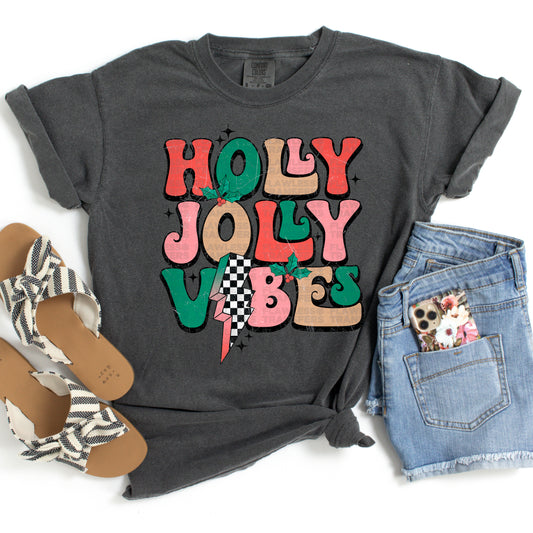 Holly Jolly Vibes DTF Transfer