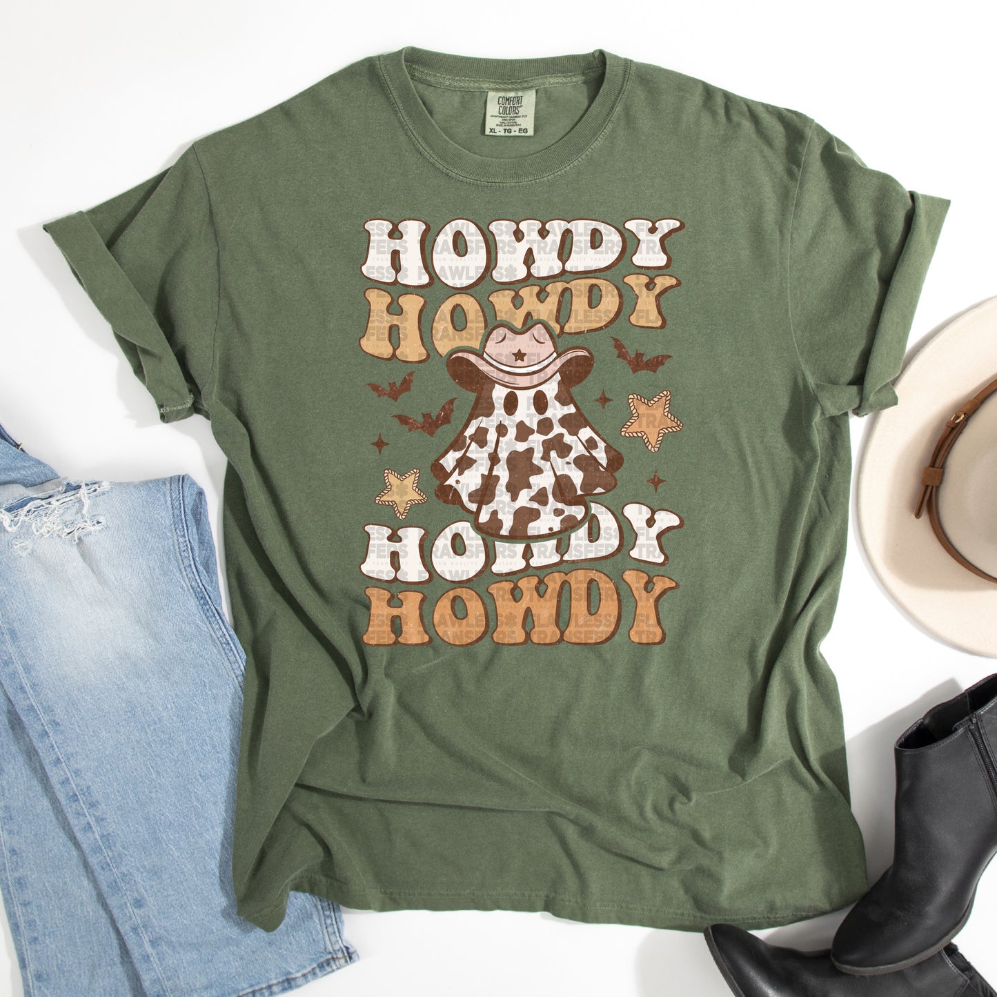 Howdy Ghost #2482 DTF Transfer