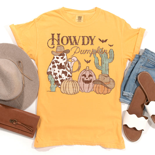Howdy Pumpkin #2480 DTF Transfer