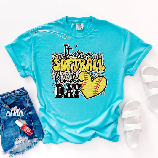 Its A Softball Kinda Day #2176 DTF Transfer